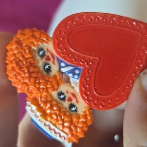 Vintage raggedy Ann and Andy Halmark Pin